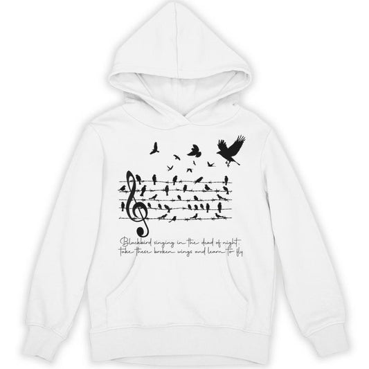 Blackbird Singing In The Dead Of Night Unisex Hoodie