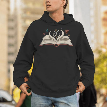 Bookworm Valentines Day Librarian Book Reading Lovers Unisex Hoodie