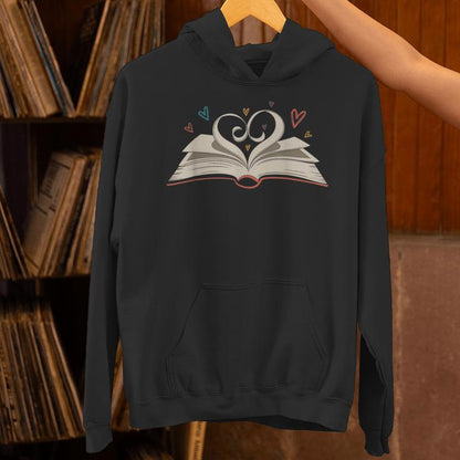 Bookworm Valentines Day Librarian Book Reading Lovers Unisex Hoodie