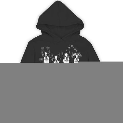 Boston Terrier Valentine Dog Lovers Unisex Hoodie