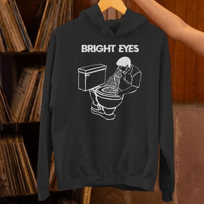 Bright Eyes Toilet Man Vomited Numbers Code Joke Unisex Hoodie