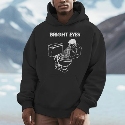 Bright Eyes Toilet Man Vomited Numbers Code Joke Unisex Hoodie