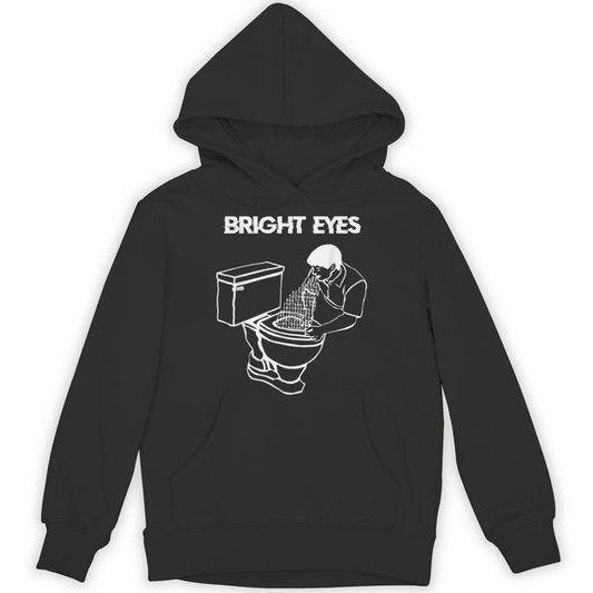 Bright Eyes Toilet Man Vomited Numbers Code Joke Unisex Hoodie