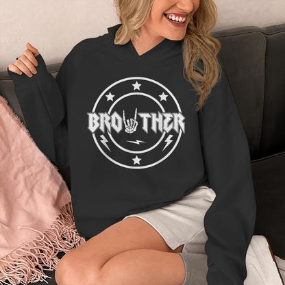 Brother Bad Two The Bone Birthday Boy Family Party Decor Unisex Hoodie