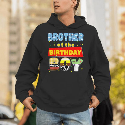 Brother Of The Birthday Boy Cowboy Family Party Decorations Unisex Hoodie