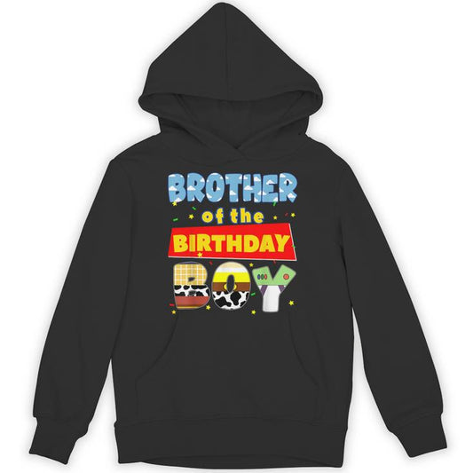 Brother Of The Birthday Boy Cowboy Family Party Decorations Unisex Hoodie