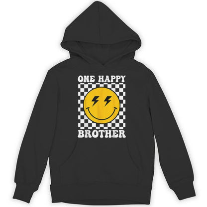 Brother One Happy Dude Birthday Theme Family Matching Unisex Hoodie