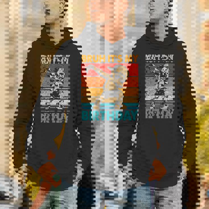 Bruh Its My Birthday Dabbing Boy For Birthday Boy Unisex Hoodie