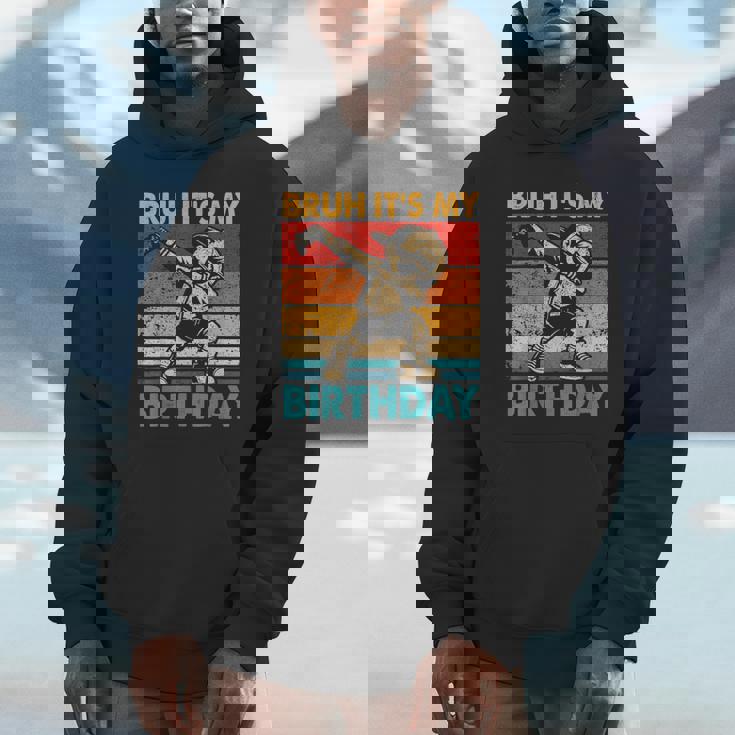 Bruh Its My Birthday Dabbing Boy For Birthday Boy Unisex Hoodie
