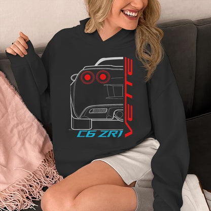 C6 Zr1 Vette Muscle Cars Unisex Hoodie