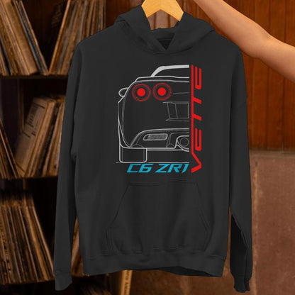 C6 Zr1 Vette Muscle Cars Unisex Hoodie