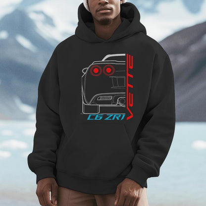 C6 Zr1 Vette Muscle Cars Unisex Hoodie