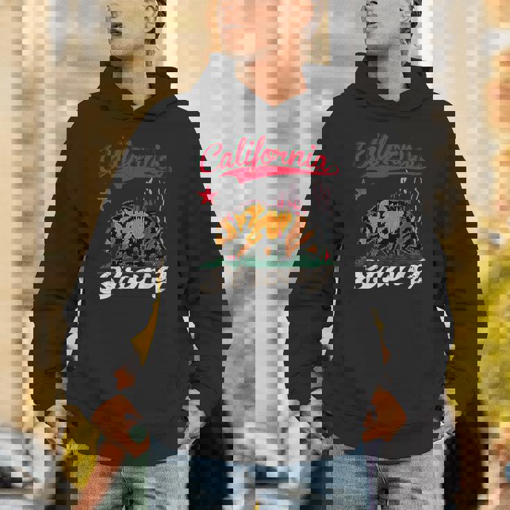 California Strong Grizzly Bear Vintage Unisex Hoodie