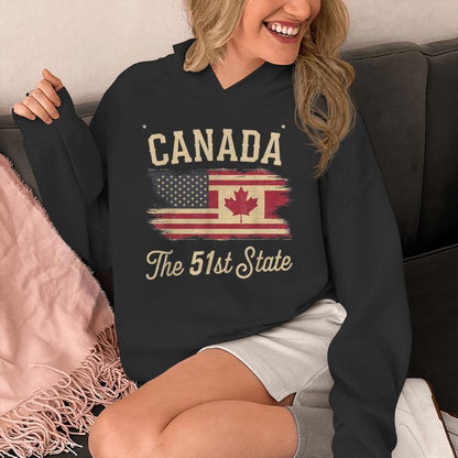 Canada The 51 State Trump Canada US State Unisex Hoodie
