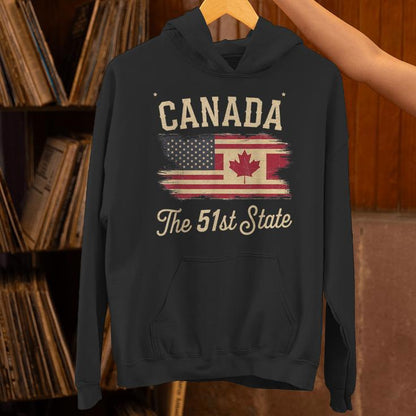 Canada The 51 State Trump Canada US State Unisex Hoodie