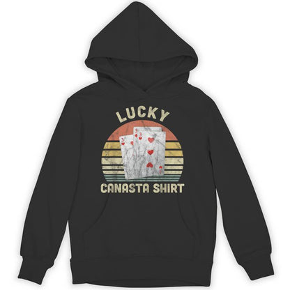 Canasta Lucky Player Canasta Card Game Lover Vintage Unisex Hoodie