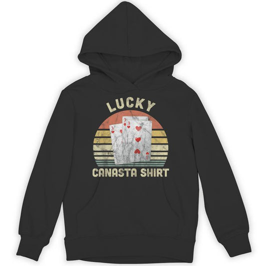 Canasta Lucky Player Canasta Card Game Lover Vintage Unisex Hoodie
