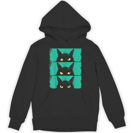 Cat Lover Grumpy Black Kitten Cat Mom Cat Dad Unisex Hoodie