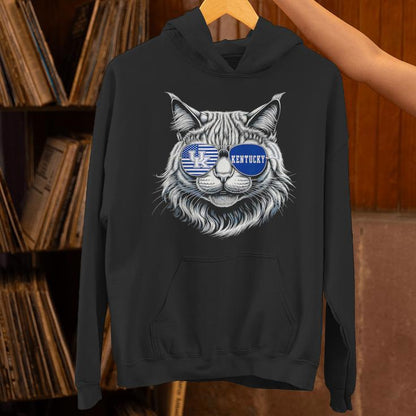 Cat Lovers Graphic Last Name Kentucky Retro Vintage Unisex Hoodie