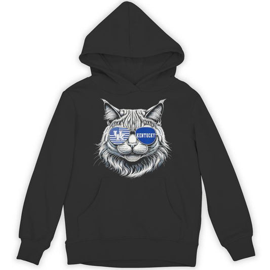 Cat Lovers Graphic Last Name Kentucky Retro Vintage Unisex Hoodie
