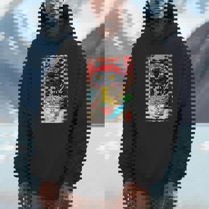 Cat Ramen Japanese Cat Kawaii Cat Anime Unisex Hoodie