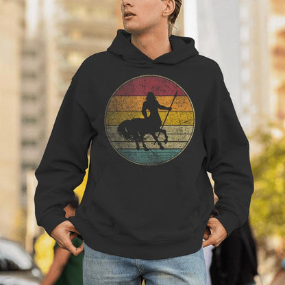 Centaur Mythical Mythology Folklore Vintage Retro Silhouette Unisex Hoodie