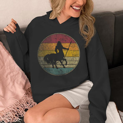 Centaur Mythical Mythology Folklore Vintage Retro Silhouette Unisex Hoodie