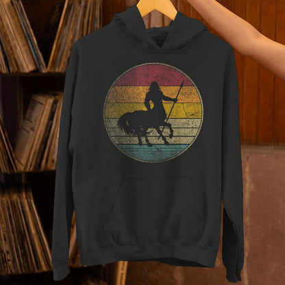Centaur Mythical Mythology Folklore Vintage Retro Silhouette Unisex Hoodie
