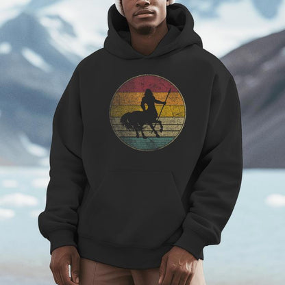 Centaur Mythical Mythology Folklore Vintage Retro Silhouette Unisex Hoodie