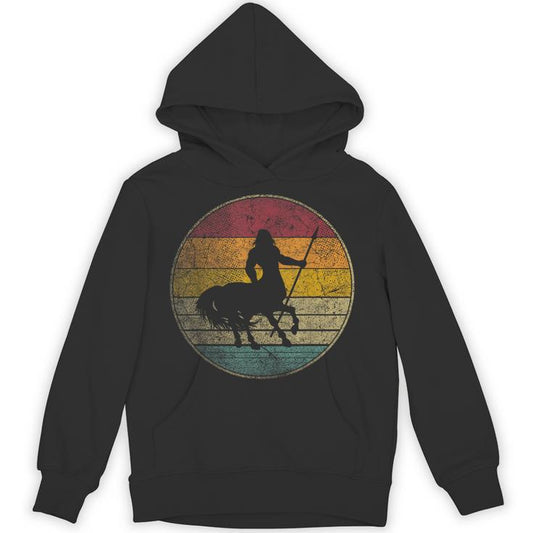 Centaur Mythical Mythology Folklore Vintage Retro Silhouette Unisex Hoodie
