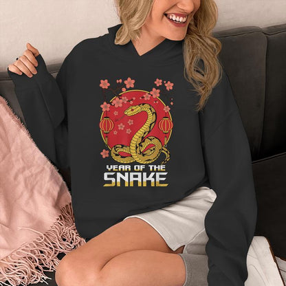 Chinese New Year 2025 Year Of The Snake 2025 Luna New Year Unisex Hoodie