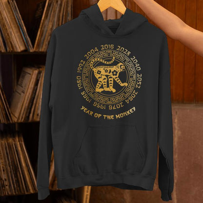 Chinese New Year Of The Monkey Chinese Zodiac Year 2028 Unisex Hoodie