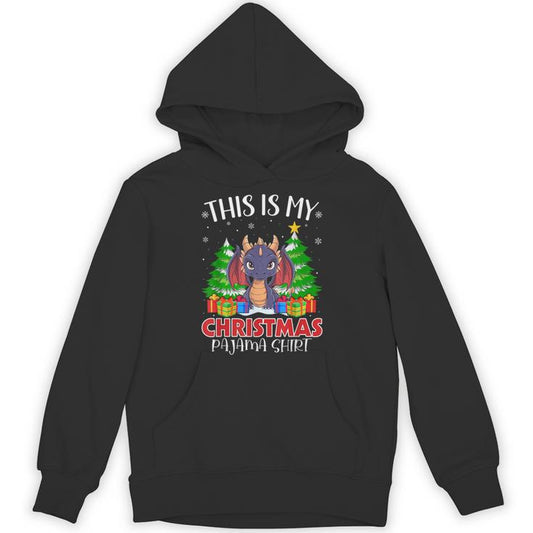 This Is My Christmas Pajama Dragon Xmas Pjs Unisex Hoodie