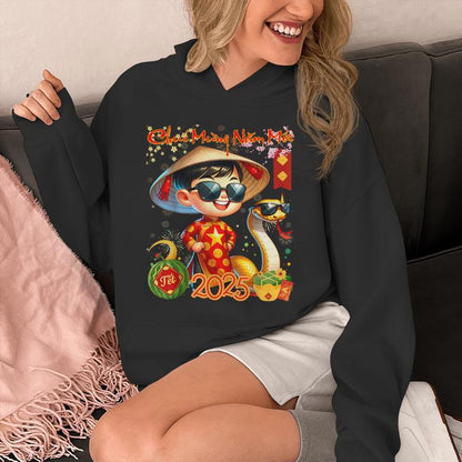 Chuc Mung Nam Moi Tet At Ty Happy Viet Nam Luna New Year Unisex Hoodie