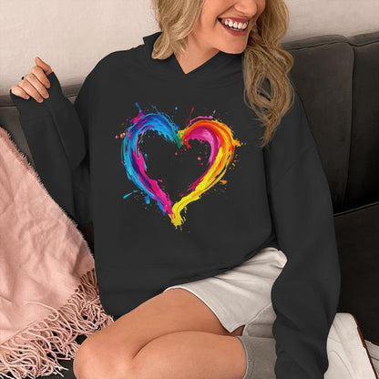 Colorful Heart Love Valentines Day Unisex Hoodie