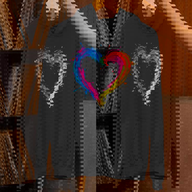 Colorful Heart Love Valentines Day Unisex Hoodie