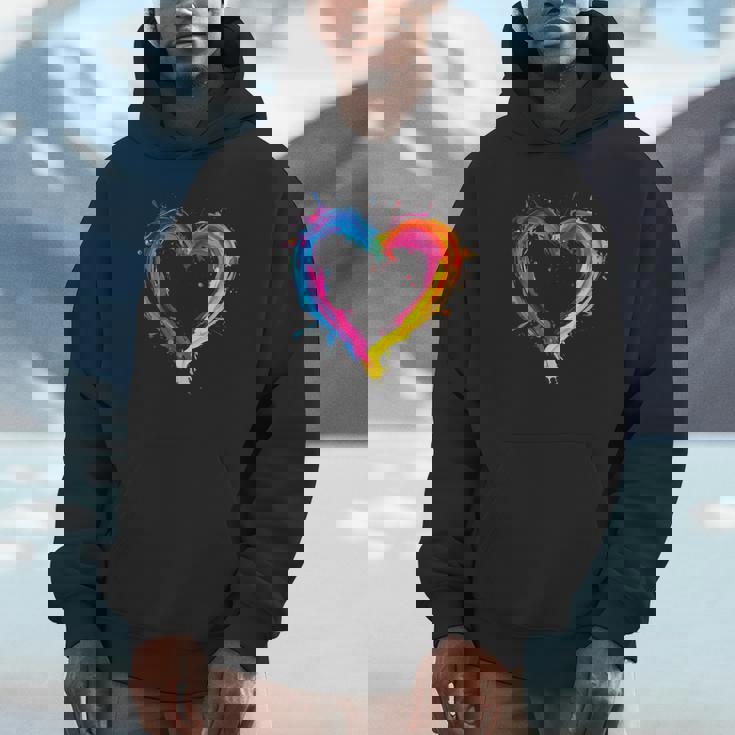 Colorful Heart Love Valentines Day Unisex Hoodie