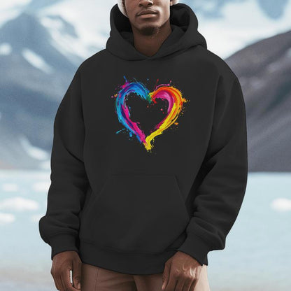 Colorful Heart Love Valentines Day Unisex Hoodie