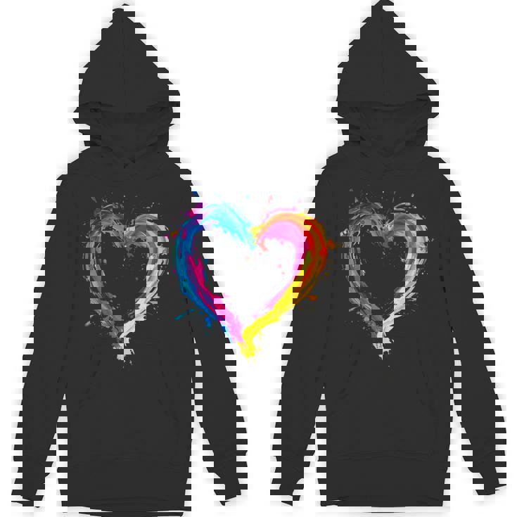 Colorful Heart Love Valentines Day Unisex Hoodie