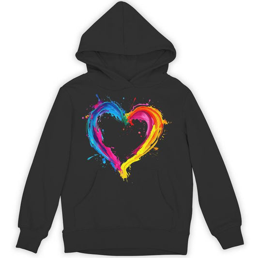 Colorful Heart Love Valentines Day Unisex Hoodie