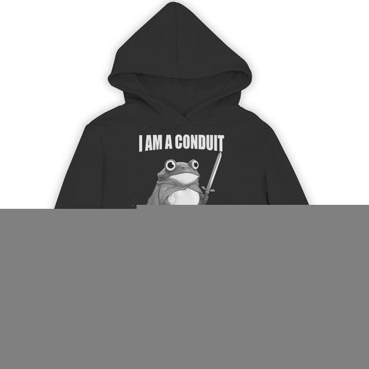 I Am A Conduit For Nonsense Frog With Sword Unisex Hoodie