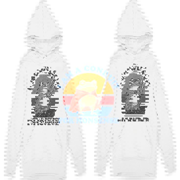 I Am A Conduit For Nonsense Sayings Frog Meme Gamer Unisex Hoodie