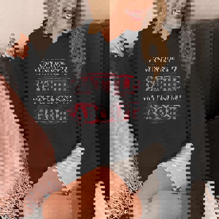Continue Winning The Battle You Tell No One About Unisex Hoodie