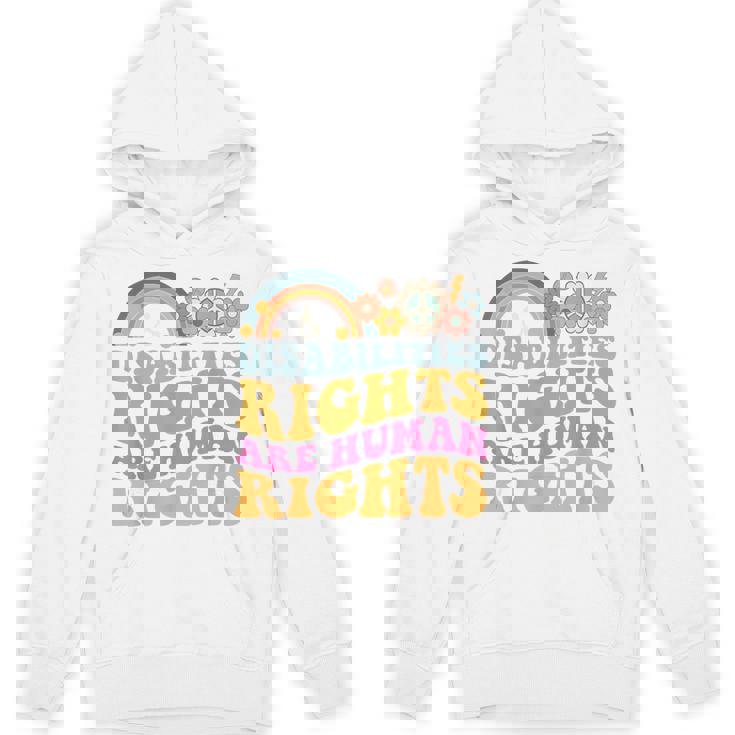 Cool Disability Rights Are Human Rights Support Caregivers Unisex Hoodie