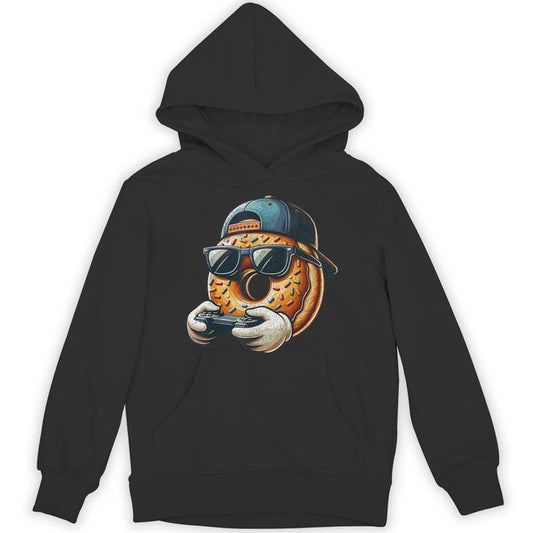 Cool Donut Playing Video Games Video Games Donuts Unisex Hoodie