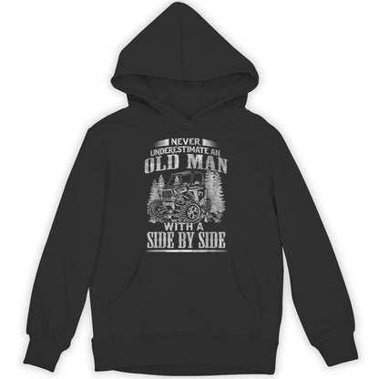 Cool Sxs Grandpa Graphic Offroad Utv Atv Side-By-Side Dad Unisex Hoodie