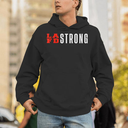 Cool Vintage Lafd La Strong Support Don't Forget Unisex Hoodie