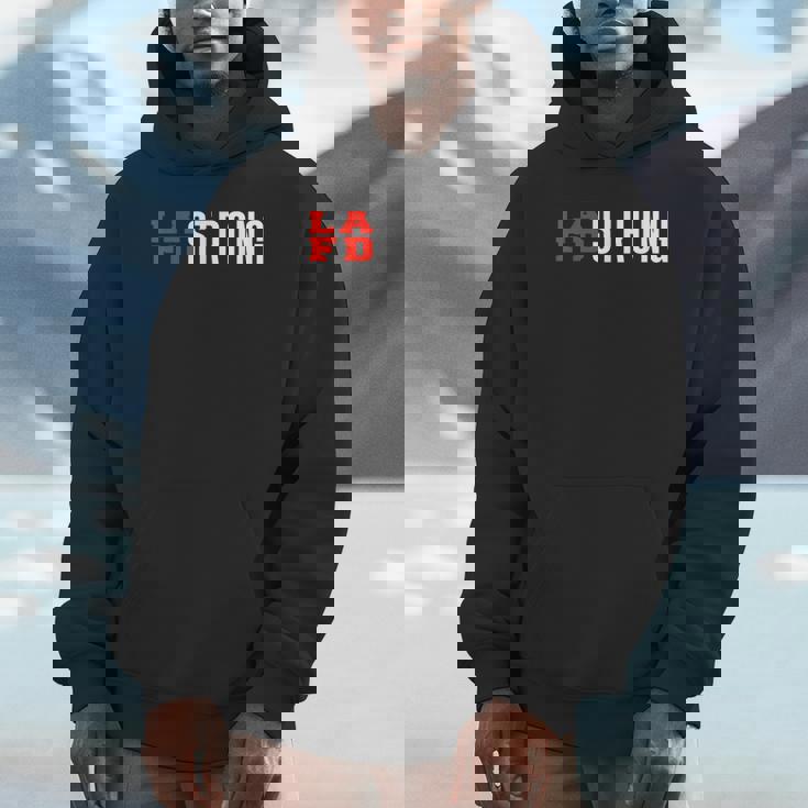 Cool Vintage Lafd La Strong Support Don't Forget Unisex Hoodie