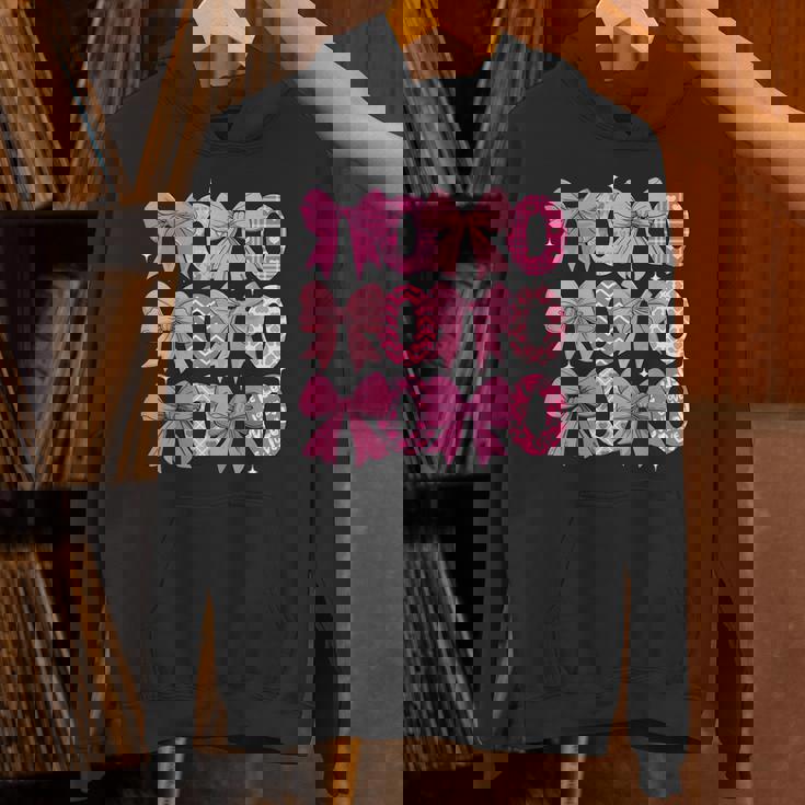 Coquette Valentine Xoxo Valentine Bow Hearts Lover Unisex Hoodie