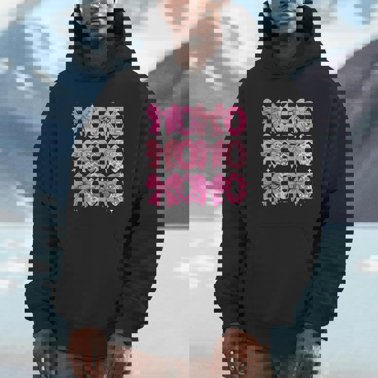 Coquette Valentine Xoxo Valentine Bow Hearts Lover Unisex Hoodie
